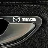 DEVENTORZ 車用ステッカーデカール 10個入り 車のロゴ装飾ステッカー 車エンブレム 汎用 耐摩耗性 耐熱 防水 カーインテリア装飾ア 粘着式の車のロゴ 簡単取付 車のグレードを向上させる(For Mazda)