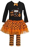 ボニーベビーベビー女の子Halloween BooフクロウFallドレス衣装セット US サイズ: M カラー: ブラック