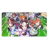 ウマ娘 マウスパッド超大型ゲーミングマウスパッド可愛いデザインマウスパッドpu革防水 柔軟滑り止多機能 マウスパッド パソコンデスクマット40x75cm