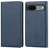 【Hamany】 Pixel 7a ケース 手帳型 ピクセル7a ケース カード収納 財布型 内蔵マグネット google pixel 7a ケース 横置きスタンド機能 耐衝撃 耐摩擦 レザー 携帯カバー -ヴィンテージブルー