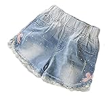 (チェリーレッド) CherryRed 子供 女の子 男の子 子供 ショートパンツ ハーフパンツ 夏物 デニム110 1#