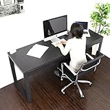 送料無料 パソコンデスク オフィスデスク 天然木タモ材 デスク 幅180 奥行59 引出し 4杯 シンプル ダークブラウン SA797DBR