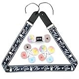 BONNOW ギター アクセサリー セット ストラップ＋ピック10枚＋ホルダー 肩負担軽減 滑り止めピック プロ仕様 アコギ エレキ ベース ウクレレ 初心者 上級者