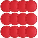 One dozen Large 3 1/4 inch Red Air Hockey Pucks for Full Size Air Hockey Tables by Brybelly [並行輸入品]