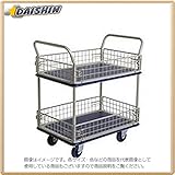 アサカコウギョウ 金象印 キャリーラック2段式金網付大 フットブレーキ付 #709105 [A130528]