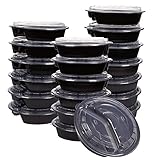 20-pack弁当ランチボックス – 3-compartment Healthy Meal Prep Containers With Lids、電子レンジ、食器洗い機、32オンス耐久性プラスチック再利