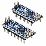 Nano V3.0 ボード Arduino用 CH340/ATmega328P、Nano V3.0互換 ハンダ付け不要のピンアウトですfor Arduino 2pc (ハンダ)