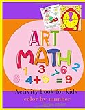 Art Math Activity book for kids Color By Number