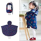 可愛い　女の子　キッズ　レインコード　小学生用　通学　旅行　レインウェア（Mサイズ）