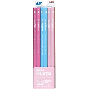 三菱鉛筆 かきかた鉛筆 ユニパレット 2B パステルピンク 1ダース K55612B
