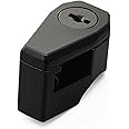 デイトナ(Daytona) バイク用 ヘルメットロック 汎用(φ22.2/25.4mmハンドル用) 鍵タイプ ブラック 75477