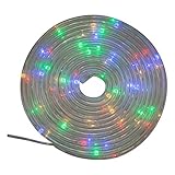 The Gerson Company 93024 15' Clear PVC Rope Micro LED Light String Multicolor [並行輸入品]