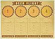 Creative Converting CheersビールフライトプレースマットパーティーSupplies、マルチカラー