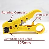 2pcs coax coaxial cable crimper & stripper multi-function