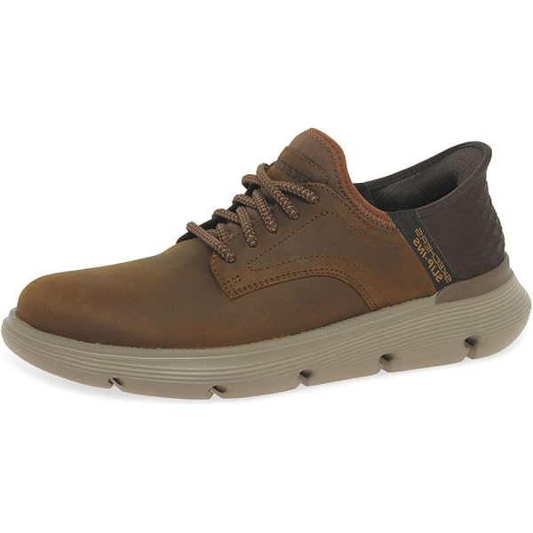 ティーズ ページ1 Amazon | Skechers Men's Segment Rilar Oxford,Brown,7 M US