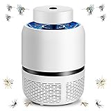 蚊取り器 虫取り器 UV光源吸引式捕虫器 USB給電式 吸引式殺虫器 殺虫ライト 省エネ 静音 蚊対策 薬剤不使用 携帯便利 台所 居間 寝室 飲食店 オフィス アウトドア用 (ホワイト)