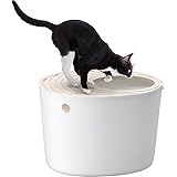 アイリスオーヤマ 猫 トイレ 本体 上から猫トイレ (飛び散らない) ホワイト レギュラーサイズ