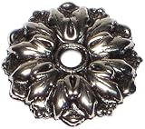 Hard-to-Find Fastener 014973165758 Antique Silver Rosettes, 1-Inch, 8-Piece [並行輸入品]