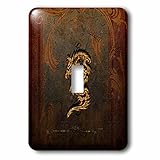 3drose Heike Köhnenデザインファンタジー – Amazing Dragon Made of Tribal – 照明スイッチカバー – シングルトグルスイッチ( LSP _ 25276