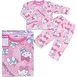 HELLO KITTY ハローキティ 長袖パジャマ 総柄 フリースパジャマ 【YP】【メール便発送対応】 ek2370◇ 95cm ピンク