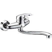 Amazon | キッチン蛇口 壁付き 混合水栓 シングルレバー 浴室