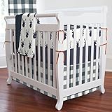 Carousel Designs Navy Deer Woodland Mini Crib Blanket by Carousel Designs