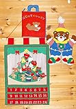 クリスマス　布のアドベント カレンダーNew!!壁掛けクリスマスツリーオーナメント24個付き&布絵本はじめてのレッスン&おまけ付きクラウンベア　　スペシャルクリスマス　ギフトセット