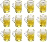 1.5*1.5cm 1：12 ミニチュア ビールジョッキ 12個セット