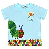 アスナロ（トップス 半袖tシャツ） ERIC CARLE はらぺこあおむし 半袖Tシャツ ベビー 子供 プリント80 サックス