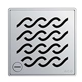 クォーツby Aco 37080 Wavy Showerpoint Drain、6 " x 6 "