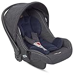 イングリッシーナ ハギーカーシート デニム ベビーシート、ベビーキャリー、ロッキングチェア&ラックの1台3役でトラベルシステムにもできるチャイルドシート