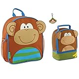 Stephen Joseph Boys Mini Monkey Backpack and Lunch Box with Zipper Pull [並行輸入品]