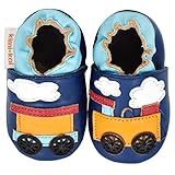 Kimi + Kai Kids Soft Sole Leather Crib Bootie Shoes - 0-6 Months