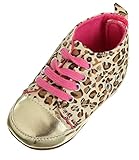 C-Princess 春秋冬シーズン赤ちゃん用シューズ ベビーシューズ 快適スニーカー 可愛いヒョウ柄デザインのキッズ スニーカー 女の子向き 赤ちゃんシューズ (2#6-12 Months (12C