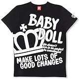 ベビードール メッセージTシャツ 男女兼用 S ブラック