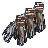 True Grip General Purpose Nitrile Coated Medium Work Gloves (3) [並行輸入品]