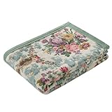 nishikawa 【 西川 】 毛布 ベージュ シングル サンダーソン ローズシャトー 綿100% やわらか 日本製 FQ08101009BE