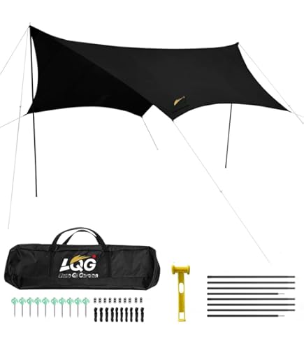 Amazon | BLACKDOG(黒犬) ヘキサタープ 防水タープ 5.5mx3m 紫外線