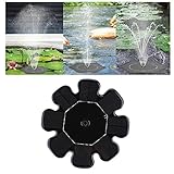 ソーラーパネルポンプ　ソーラーウォーター ポンプ　水中ポンプ　噴水　省エネ　8V 1.6W　庭ガーデン風景噴水用　フラワータイプ