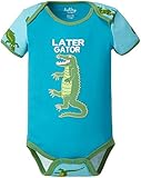 Hatley ハットレイ ベビー男の子 半袖USスリーブボディ(ワニさん) 3-6、60cm ~ 70cm 、3-6M(58-69cm) マルチカラー 綿100% DR4REAL004
