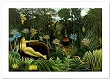 ポスター A3サイズ 絵画 (日本製) インテリア アートポスター 壁紙 名画 (アンリ ルソー 夢)