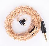 【JSHiFi-Soul】MMCX4.4mmリケーブル 金メッキ＆銀メッキ＆無酸素銅 MMCXイヤホンアップグレードケーブル 4.4mmバランスイヤフォン交換ケーブル (MMCX4.4mm)