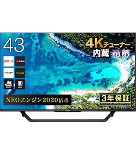 Amazon.co.jp: Hisense 43F60E 43V 4K Compatible LCD TV with
