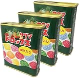 サクマ製菓 S15缶ドロップス 80g ×3袋