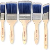 BatesペイントBrushes – 5ピース(3、2.5、2、1.5、1インチ、ペイントブラシペイントブラシペイントブラシ、ペイントブラシペイントブラシ角度サッシ、プレミアム、ホームの壁、プロフェッ