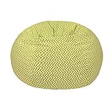 Gold Medal Small/Toddler Cosmo Zigzag Print Bean Bag, Chartruese [並行輸入品]