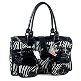 Yippydada Zebrax Baby Changing Bag (Black)