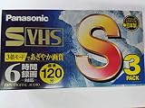 パナソニック S-VHS ビデオカセットテープ3パック NV-ST120XLA3