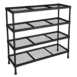 Sandusky耐久性31 " W x 31 " H x 11 " D 11-shelfワイヤPerfect forホームまたはCommercial使用棚、ブラック