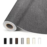 補修布シート 40×145cm 布穴補修り リネン 貼れる布 普通地~厚地用 はんぷ生地 ナイロン対応 リペアシート 手芸用品 デコレーションキット (40*145cm ダークグレー)